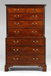 Chippendale mahogany chest on chest  93bff