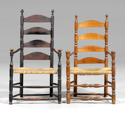 Two 18th century American armchairs  93c8e