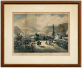 Currier & Ives print, View From Peekskill