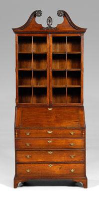 Chippendale walnut desk and bookcase  93cd7