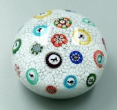 1848 Baccarat paperweight, white star