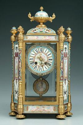 Enameled Tiffany shelf clock urn 941f1
