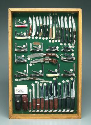 Store display of Case knives, 40 varieties