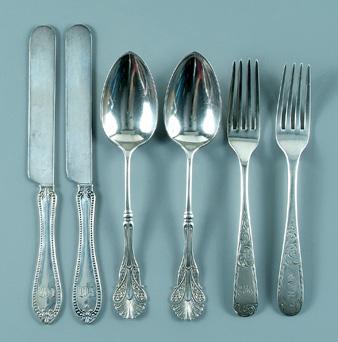 Coin and sterling silver flatware  9451d
