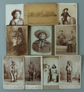 Ten Western cabinet cards, seven photographs