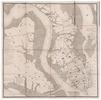 19th century map of Charleston  94669