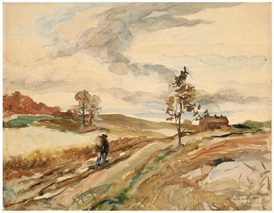 Andrew Wyeth watercolor Pennsylvania Maine  946df