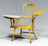 Windsor writing armchair, poplar plank