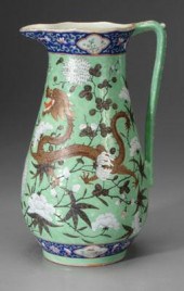 Chinese empress dowager style pitcher,