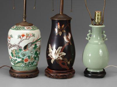 Three Asian vases one Chinese 947b9