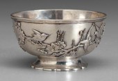 Chinese export silver bowl double 947c8