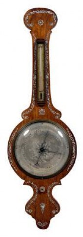 Mother of pearl inlaid barometer  94835