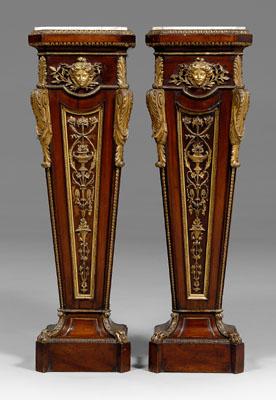 Fine pair Louis XIV style pedestals  9484e