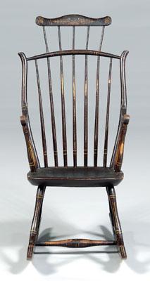 American Windsor rocking chair,