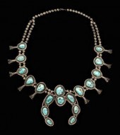 Navajo silver squash blossom necklace  94d35