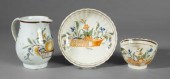 Pearlware cup and saucer creamer  94eca