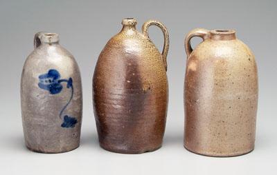 Three salt glazed stoneware jugs  9516e
