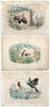 Three Edouard Travies prints (French,