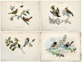 Four Edouard Travies prints (French,