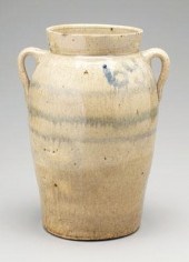 Stoneware churn, two handles, Bristol