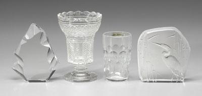 Four pieces modern glass Baccarat a080d