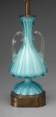 Murano glass lamp blue glass stylized a082b