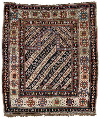Caucasian prayer rug central panel a0873
