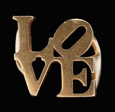 Robert Indiana LOVE ring 18kt  a089f