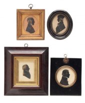 Four British silhouettes gentleman a0938