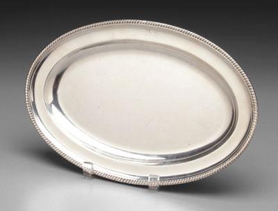 Paul Storr silver tray oval with a094b