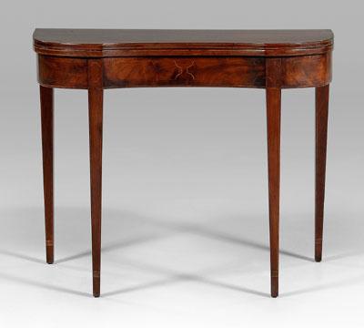 American Federal inlaid card table  a072c