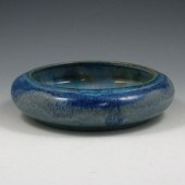 Fulper low bowl with bright crystalline
