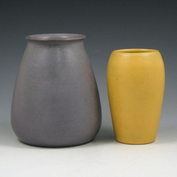 Two Marblehead Pottery vases including a