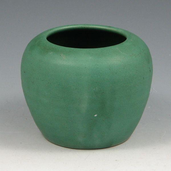 Matte green Arts Crafts vase  b3f75