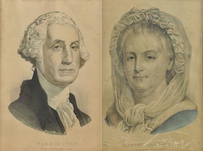 A Pair of Currier & Ives Lithographs of George