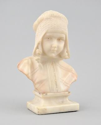 An Italian Carved Alabaster Bust b46a3