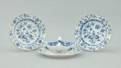 A Group of Meissen Blue Onion Two b4881