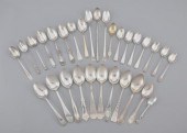 A Mixed Lot of Silver Spoons Including