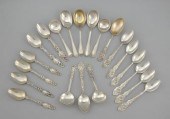 A Collection of Sterling Silver Teaspoons
