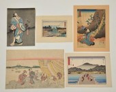 A Collection of Five Japanese Woodblock b499f