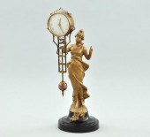 A Linden Mystery Clock The figural clock