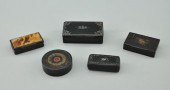 A Collection of Five Antique Snuff b46cc