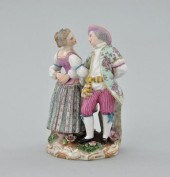 A Porcelain Romantic Dancing Couple,