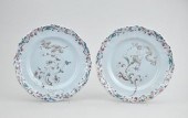 A Pair of Galle Nancy Faience Plates b5016