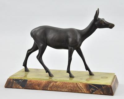 An Art Deco Statuette of a Deer b5884