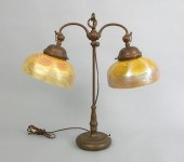 A Tiffany Student Table Lamp with Original