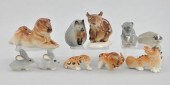 A Collection of Ten Porcelain Figurines