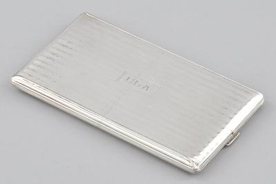 A Sterling Silver Cigarette Case, Napier,