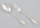Russian Silver Fork and Spoon Hallmarked