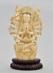 A Carved Ivory Seated   b5b96